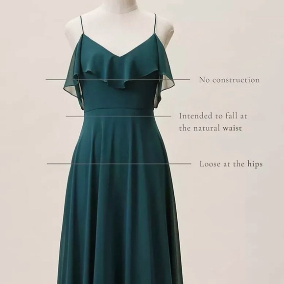 NWT Anthropologie Jenny Yoo Mila Convertible Dress in Charcoal - Picture 9 of 9